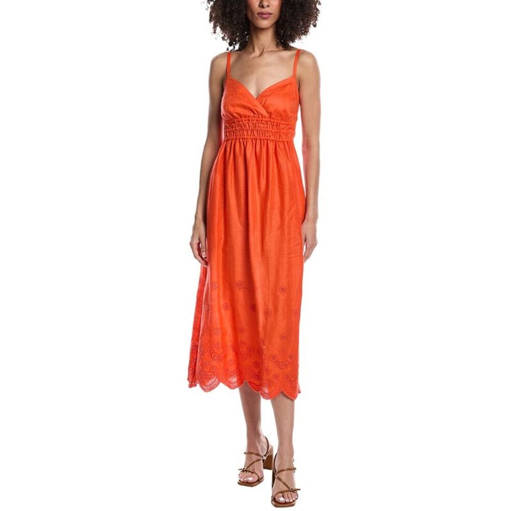 Tyler Böe Womens  Maria Linen Midi Dress